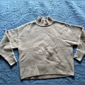 H&M Cream Turtleneck Sweater